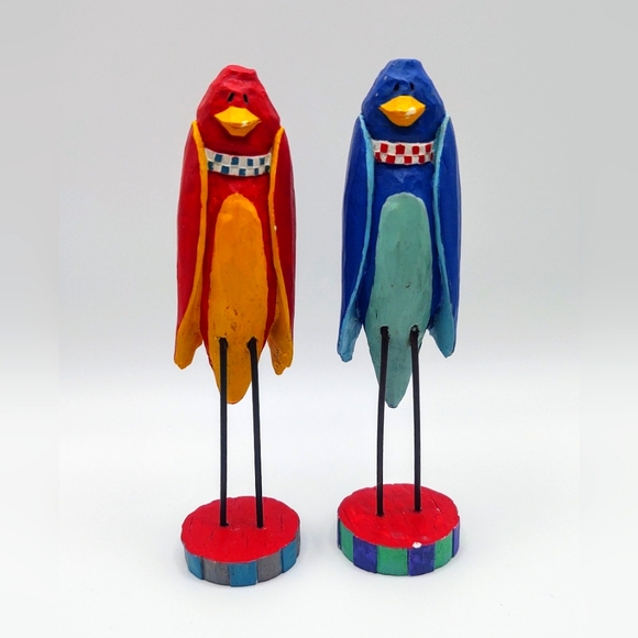 Russ Berrie & Company Inc. Set of 2 Bird Figurines - Picture 1 of 7